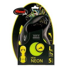 Flexi New Neon trak L 5m do 50kg rumena