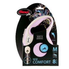 Flexi New Comfort M vrv 8m do 20kg roza