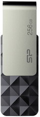 Silicon Power Blaze B30 USB ključ, 256 GB, USB 3.2, črn (SP256GBUF3B30V1K)