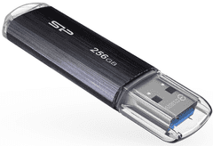 Silicon Power Blaze B02 USB ključ, 256GB, USB 3.2, črn (SP256GBUF3B02V1K)