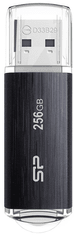 Silicon Power Blaze B02 USB ključ, 256GB, USB 3.2, črn (SP256GBUF3B02V1K)