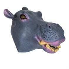 Korbi Profesionalna maska za glavo iz lateksa Hippopotamus