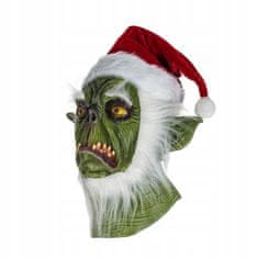 Korbi Profesionalna Lateks Maska Grinch za Pustni Bal