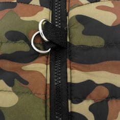 Korbi Jopiček za psa ali mačko, vzorec zelena camo, velikost XS