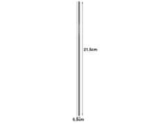 Verkgroup Set 8 inox kovinskih slamic za večkratno uporabo + krtačke