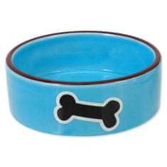 Dog Fantasy Miska DOG FANTASY keramická potisk kost modrá 12,5 cm 0.29 l