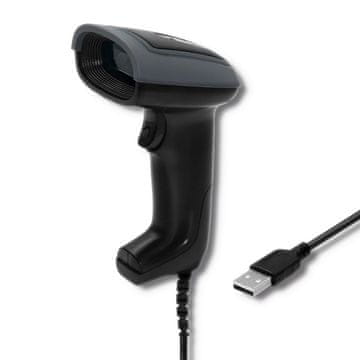 Čitalnik črtnih in QR kod Qoltec | 1D 2D | USB | Vzdržljiv