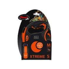 XTREME M, trak 5m oranžna barva do 35kg s prilagodljivim pasom Soft-Stop