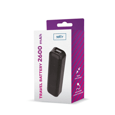 setty. Prenosna baterija Power bank 2600mAh