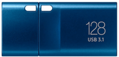 Samsung USB ključek, tip-C, 128GB, USB 3.1 Gen1, 400 MB/s, moder (MUF-128DA/APC)