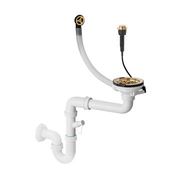 shumee Enotni predal samodejni sifon zlato