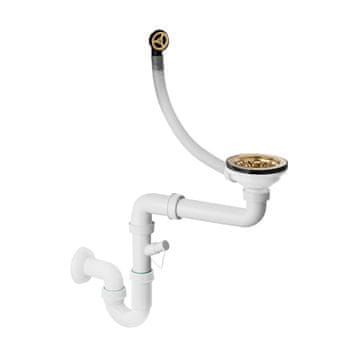 shumee Enokomorski ročni sifon za vodo, zlati