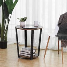 Artenat Zložljiva miza Stella, 57 cm, rjava / črna