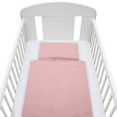 NEW BABY Dvodelna posteljnina Dominica 90/120 cm roza
