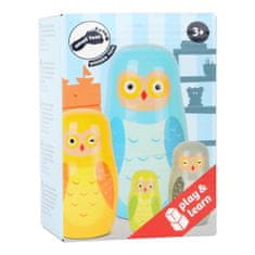 Small foot majhna noga Matryoshka sova družina