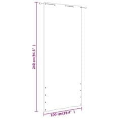 Vidaxl Balkonsko platno modro 100x240 cm tkanina Oxford