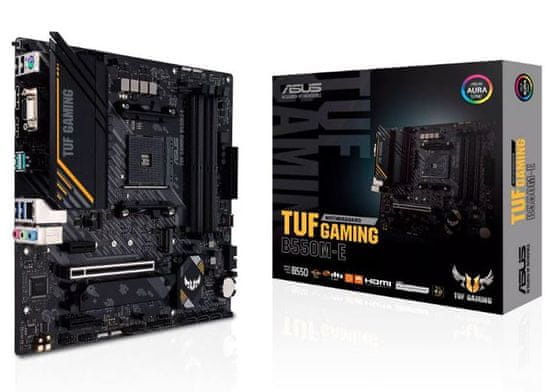 ASUS TUF Gaming B550M-E osnovna plošča, DDR4, AM4, microATX (90MB17U0-M0EYA0)