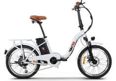 Motor GT25 električno zložljivo kolo, bel