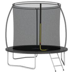 Greatstore Trampolin komplet okrogel 244x55 cm 100 kg