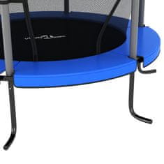 Greatstore Trampolin z varnostno mrežo okrogel 140x160 cm moder