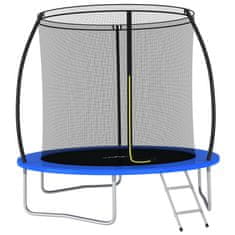 Vidaxl Trampolin komplet okrogel 244x55 cm 100 kg