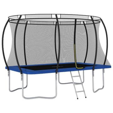 Vidaxl Trampolin komplet pravokoten 335x244x90 cm 150 kg