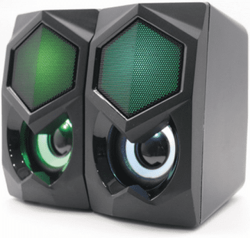Ewent 2.0 zvočniki, 6W RMS, RGB, nadzor glasnosti, USB napajanje, črni (EW3524)