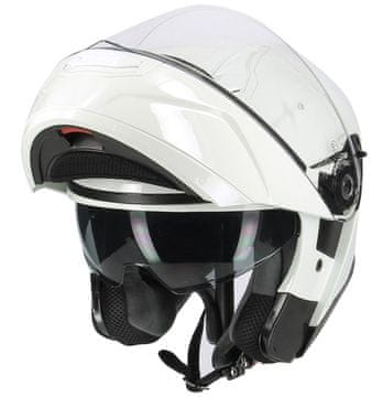 Kappa Modularna čelada Kappa Kv31 z dvojnim vizirjem Arizona Glossy White