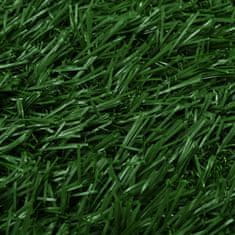Greatstore Stranišče za domače živali z umetno travo zeleno 63x50x7 cm WC