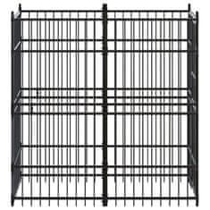 Greatstore Zunanji pasji boks jeklo 1,84 m²