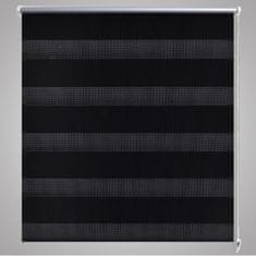 Vidaxl Zebrasto Senčilo 140 x 175 cm Črne Barve