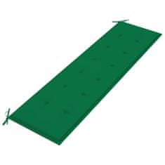 Vidaxl Blazina za vrtno klop zelena 180x50x3 cm oxford tkanina