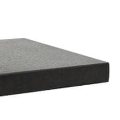 Vidaxl Podstavek za senčnik granit 30 kg kvadraten črn