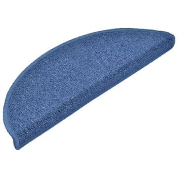 Vidaxl Preproge za stopnice 15 kosov 65x24x4 cm modre