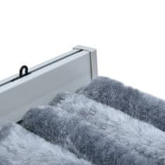 Vidaxl Zavesa proti mrčesu iz šenilje 90x220 cm srebrna
