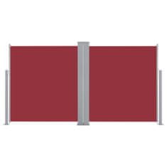 Greatstore Zložljiva stranska tenda 170x600 cm rdeča