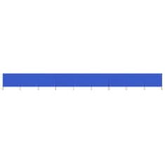 Vidaxl 9-panelni vetrobran tkanina 1200x120 cm sinje moder