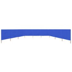 Vidaxl 9-panelni vetrobran tkanina 1200x120 cm sinje moder