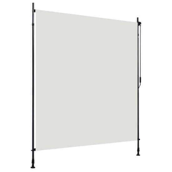 Vidaxl Zunanje rolo senčilo 200x270 cm krem