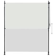 Vidaxl Zunanje rolo senčilo 200x270 cm krem