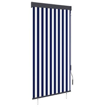 Vidaxl vidaXL Rolo zavesa, 100x250 cm, modra in bela
