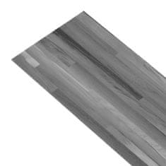 Vidaxl PVC talne plošče 4,46 m2 3 mm črtasto sive