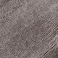 Vidaxl PVC talne plošče 5,02 m2 2 mm samolepilne mat rjava barva lesa