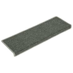 Vidaxl Preproge za stopnice 15 kosov 65x25 cm zelene