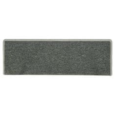 Vidaxl Preproge za stopnice 15 kosov 65x25 cm zelene