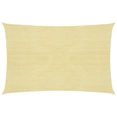 Vidaxl Senčno jadro 160 g/m2 bež 3,5x5 m HDPE
