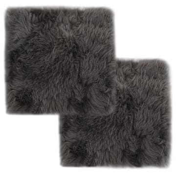 Vidaxl Podloge za stol 2 kosa 40x40 cm prava ovčja koža
