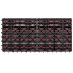 Vidaxl WPC plošče 60x30 cm 6 kosov 1 m2 rjave