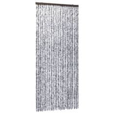 shumee Zavesa proti mrčesu iz šenilje 100x220 cm rjava in bež