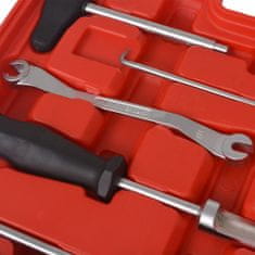 Vidaxl 15-delni komplet orodja za vzdrževanje in montažo zavor
